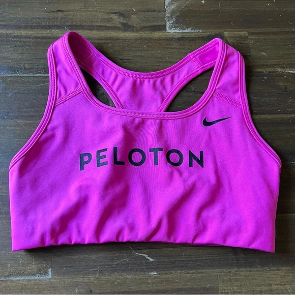 Peloton X nike Active Fuchsia Swoosh Spors Bra - Picture 1 of 7